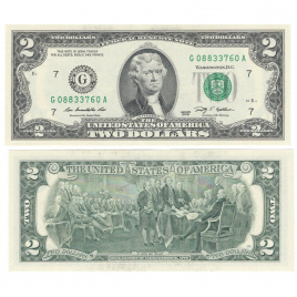 США 2 доллара 2009 год