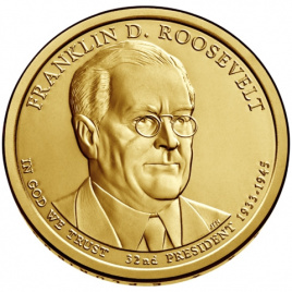 №32 Франклин Рузвельт 1 доллар США 2014 год