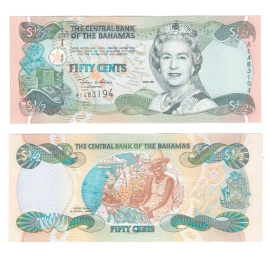 Багамы 1/2 доллара 2001 год