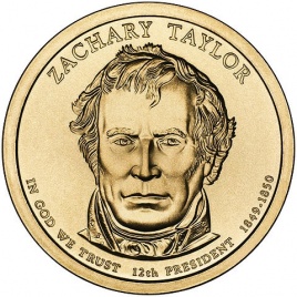 №12 Закари Тейлор 1 доллар США 2009 год
