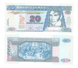 Гватемала 20 кетсалей 2007 год