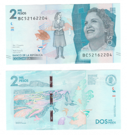 Колумбия 2000 песо 2018 год