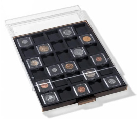 Планшет на 30 монет в капсулах QUADRUM MINI 38х38мм - Leuchtturm