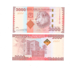 Танзания 2000 шиллингов 2010-2020 гг