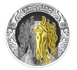 Аргымак (лошадь), Тотемы кочевников - 1000 тенге, серебро