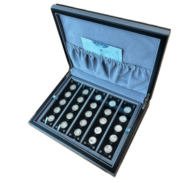 Набор монет 1/4oz "25 лет китайской панде 1982-2007" - серебро