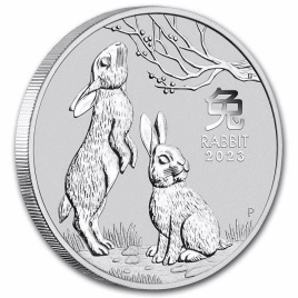 Год кролика 1/2 oz - Австралия, 15,5 грамм, 50 центов, 2023 год