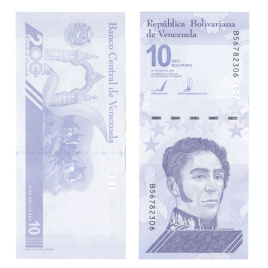 Венесуэла 10 боливар 2021 год