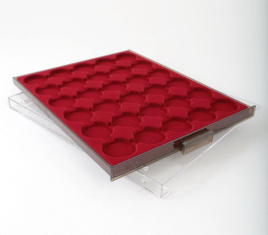 Планшет на 30 монет в круглых капсулах до 38-39 мм - Leuchtturm