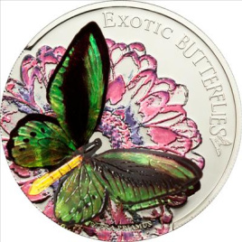 Экзотическая бабочка 3D - 5 долларов, Токелау 2012