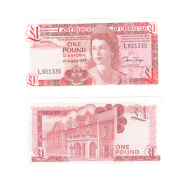 Гибралтар 1 фунт 1988 года