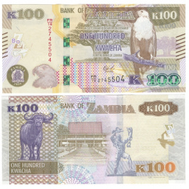Замбия 100 квача 2018-2022 гг