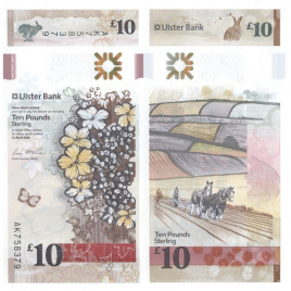 Ирландия 10 фунтов 2018 год (полимер)