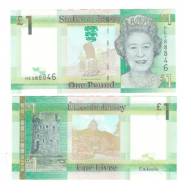 Джерси 1 фунт 2010 год