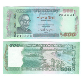 Бангладеш 500 така 2016-2022 гг