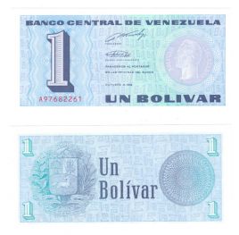 Венесуэла 1 боливар 1989 год