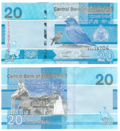 Гамбия 20 даласи 2019-2023 гг