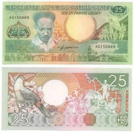 Суринам 25 гульден 1988 год