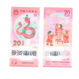Китай 20 юаней 2025 год (Год змеи)