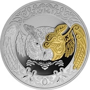 Филин (сова) «ÚKI» - 200 тенге (proof-like)