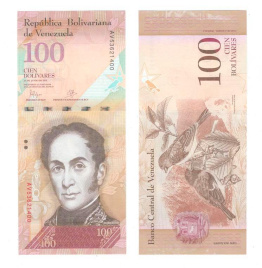 Венесуэла 100 боливар 2007-2015 гг