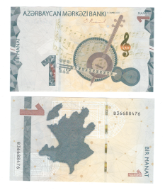 Азербайджан 1 манат 2020 год