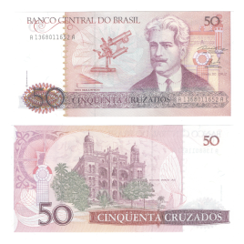 Бразилия 50 крузадо 1986 год