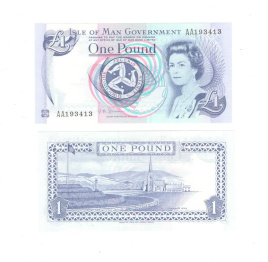 Остров Мэн 1 фунт 1990-2009 гг