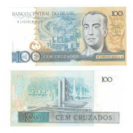 Бразилия 100 крузадо 1987 год