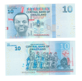 Свазиленд 10 лилангени 2010 год