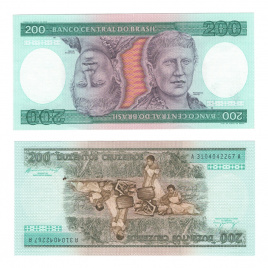 Бразилия 200 крузейро 1981 год