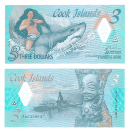 Остров Кука 3 доллара 2021 год