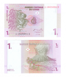 Конго | 1 сантим | 1997 год