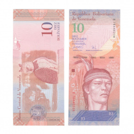 Венесуэла 10 боливар 2007-2014 гг