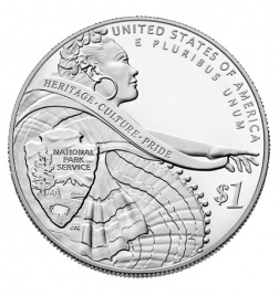 Национальный парк, 1 доллар, США, 2016 год