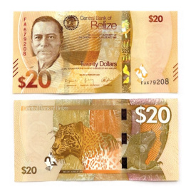 Белиз 20 долларов 2025 год
