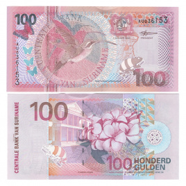 Суринам 100 гульден 2000 год