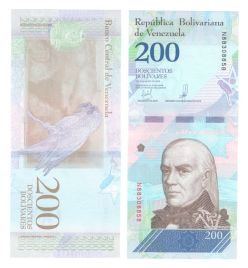 Венесуэла | 200 боливар | 2018 год