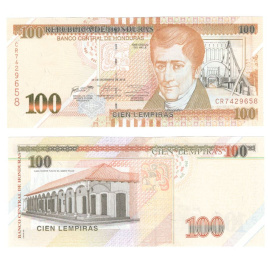 Гондурас 100 лемпира 2016-2019 гг