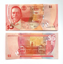 Белиз 5 долларов 2025 год