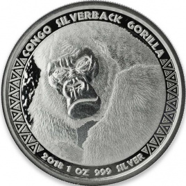 Горилла, 5000 франков, Конго, 2018 год