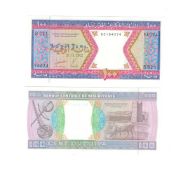 Мавритания 100 угий 2002 год