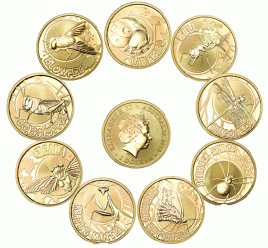 Набор "Насекомые", серия "Юные коллекционеры" - Австралия, 2010 год, бронза