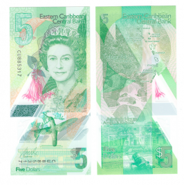 Восточные Карибы 5 долларов 2021 год