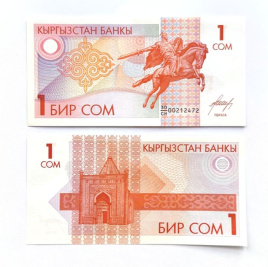 Кыргызстан 1 сом 1993 год