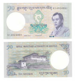 Бутан 10 нгултрум 2006-2019 гг 