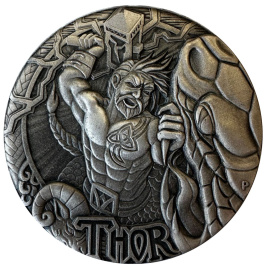 ТОР (Thor) - Тувалу, 2 доллара, 2 oz, 2016 год