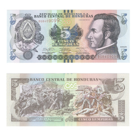 Гондурас 5 лемпира 2012-2024 гг