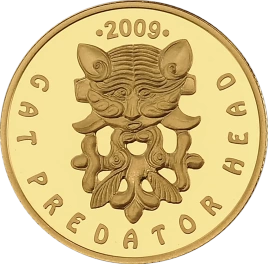 Кошачий хищник с оленями (1.24 гр.)