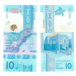 Аруба 10 флорин 2019 год